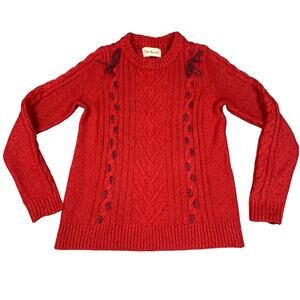 The Reeds Womens Size XS Red Pullover Knit Sweater